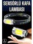 Kafa Lambası El Fenerli Kamp Lambası USB Şarjlı Esnek Lamba 2