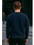 Erkek Basic Bisiklet Yaka Kışlık Bol 3 Lü Sweatshirt 6
