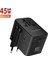 Universal Seyahat Priz Dönüştürücü Adaptör, 45W Şarj Cihazı, 2x USB Girişi, 3x Type-C Girişi, Uluslararası Güç Adaptörü, Tr, Us, Uk, Eu, Au Evrensel Uyum 1