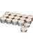 Glanslınd Kokulu Tealight Mum Bej 3.5 Saat 30 Adet Dumanlı Vanilya ve Karamel 1