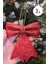 Kırmızı Fiyonk Süs Yılbaşı Ağacı Süsü 2li Paket 9X11 cm 5