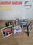 6 Adet Ahşap (Fotoğraf Dahil) Polaroid Mini Fotoğraf Çerçevesi - 9X9CM Masa Üstü Çerçeve 1