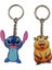 Karakter Figürlü Metal Anahtarlık (Stitch/capybara2) (Toplam 2 Adet) AD69825 1