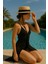 Loca Straw Hat Kadın Hasır Kurdelalı Boater Şapka 1