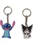Karakter Figürlü Metal Anahtarlık (Stitch/kuromi B) (Toplam 2 Adet) AD98555 1