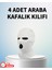Bestonly Komik Tasarımlı 4’lü Araç Kafalık Kılıfı Polyester Kumaş 1
