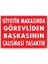 Giyotin Makasında Görevliden Başkasının Çalışması Yasaktır Uyarı Levhası 25X35 KOD:249 1
