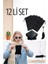 Kumaş Gözlük Kılıfı 6+6 Kılıf+Bezli Set 1