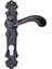 Antika Tarz Dekoratif Pirinç Okyanus Yale Kapı Kolu - 230X46 Mm, Oksit 1