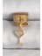 Bfs 316L Çelik Gold Renk Sallantı Zirkon Taşlı Kalpli Anahtar Model Nomination Charm 1