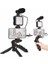 Telefon Tutucu Mini Mikrofonlu Tripod Vlog Çekim Video 1