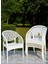 Rattan Lotus 4 Kişilik Sandalye Rattan Bahçe Balkon Masa Takımı 70X120 cm Camlı Masa Pro 1.kalite 2