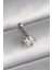 Bfs 316L Çelik Gümüş Renk Zirkon Taşlı Kalp Tragus Piercing 1