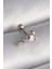 Bfs 316L Çelik Gümüş Renk Zirkon Taş Detay Pembe Kalp Işleme Tragus Piercing 1