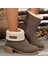 Küllü Kahverengi Içi Kürklü Nubuck Kısa Outdoor Kadın Bot ,kışlık Kadın Bot 1