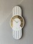 Gold Dekoratif Ahşap ve Ayna Detaylı Duvar Saati - 63X30 cm 3