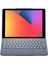 Bfs T5506D iPad 10.2 (9.nesil) Kılıf Palermo Ledli Klavyeli Standlı Tablet Kılıfı - Siyah 1