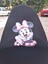 Minnie Mouse Desenli Siyah Motosiklet Koltuk Kılıfı Ekonomik 3