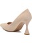 665127 Z Bej Kadın Topuklu Ayakkabı 4