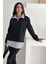 Fermuarlı Oversize Sweatshirt & Gömlek – Katmanlı Şehir Stili 1