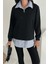 Fermuarlı Oversize Sweatshirt & Gömlek – Katmanlı Şehir Stili 4