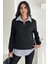 Fermuarlı Oversize Sweatshirt & Gömlek – Katmanlı Şehir Stili 6