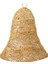 Yılbaşı Süsü Simli Tel 3 Boyutlu Çan Şampanya 30 cm 1