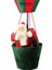 Yılbaşı Kadife Balonda Noel Baba Asma Süsü Yeşil Kırmızı 110 cm 2