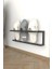 Duvar Montajlı Metal Terlik Düzenleyici Modern Minimalist Antre & Hol Toparlayıcı 15X58X10 cm 1
