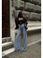 Pinterest Tasarım Taş Detay Tasarım Wide Leg Kot Pantolon Geniş Paça 1