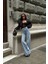 Pinterest Tasarım Taş Detay Tasarım Wide Leg Kot Pantolon Geniş Paça 4