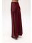 Cecil Yırtmaç Detay Bordo Saten Etek 4