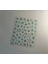 Mavi Çiçekli Holografik Etkili Tırnak Süsleme Stickerı Nail Art Süslemeleri 2