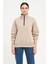 Monsi Kadın Üç Iplik Dık Yaka Yarım Fermuarlı Sweatshirt 3
