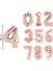 36 cm Rosegold Rakam Folyo Balon 2