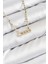 Pirinç Zirkon Taşlı Messika Model Ezme Zincir Gold Renk Kadın Kolye - TJ-BKO10391 1