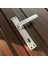 Ibiza Mat Inox Full Zamak Elegant Aynalı Oda Kapı Kolu 1 Takım 1