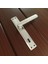 Ibiza Mat Inox Full Zamak Elegant Aynalı Oda Kapı Kolu 1 Takım 3