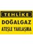 Tehlike Doğalgaz Ateşle Yaklaşma Uyarı Levhası 25X35 KOD:750 1