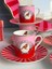 Türk Kahve Fincanı Bird Red&pink 6 Kişilik 12 Parça 3