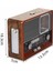 Vintage Nostaljik Radyo Aux USB Sd Kart Girişli Şarjlı Bluetooth Bağlantılı 4