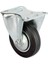 Servis Tekeri - Tablalı Siyah Sabit - Çap 150 mm ( Lisinya ) 1