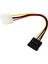 Psu Molex Sata Çevirici, Kasa Içi Hdd/dvd/ssd 4 Pin Molex To Sata Power Güç Kablosu 2