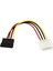 Psu Molex Sata Çevirici, Kasa Içi Hdd/dvd/ssd 4 Pin Molex To Sata Power Güç Kablosu 3