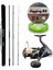 Yekoutdoor Profesyonel Olta Seti Okuma Alijos Surf 435 cm 100+250 gr 3 Parça&shimano Makina Spheros 8000 Sw A Hg 1