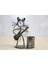 Metal Gitar Çalan Kedi Müzisyen Saat ve Kalemlik ALK4345 ( Lisinya ) 1