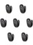 Büyük Tekli Fincan Askı, Dekor Askısı - Siyah, 100 Adet, 12X23X30 mm ( Lisinya ) 2