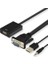 VGA To HDMI Dönüştürücü Çevirici Kablo Adaptör Görüntü Ses Destekli 3
