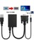 VGA To HDMI Dönüştürücü Çevirici Kablo Adaptör Görüntü Ses Destekli 5