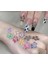 10 Adet Rastgele Renkli Reçine Kawaii Çiçek Tırnak Süsü Nail Art Süslemeleri 4